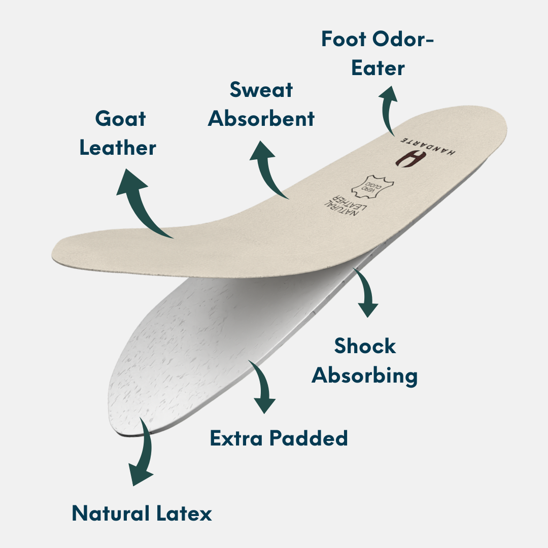 Handarte All-Day Soft Leather Insoles