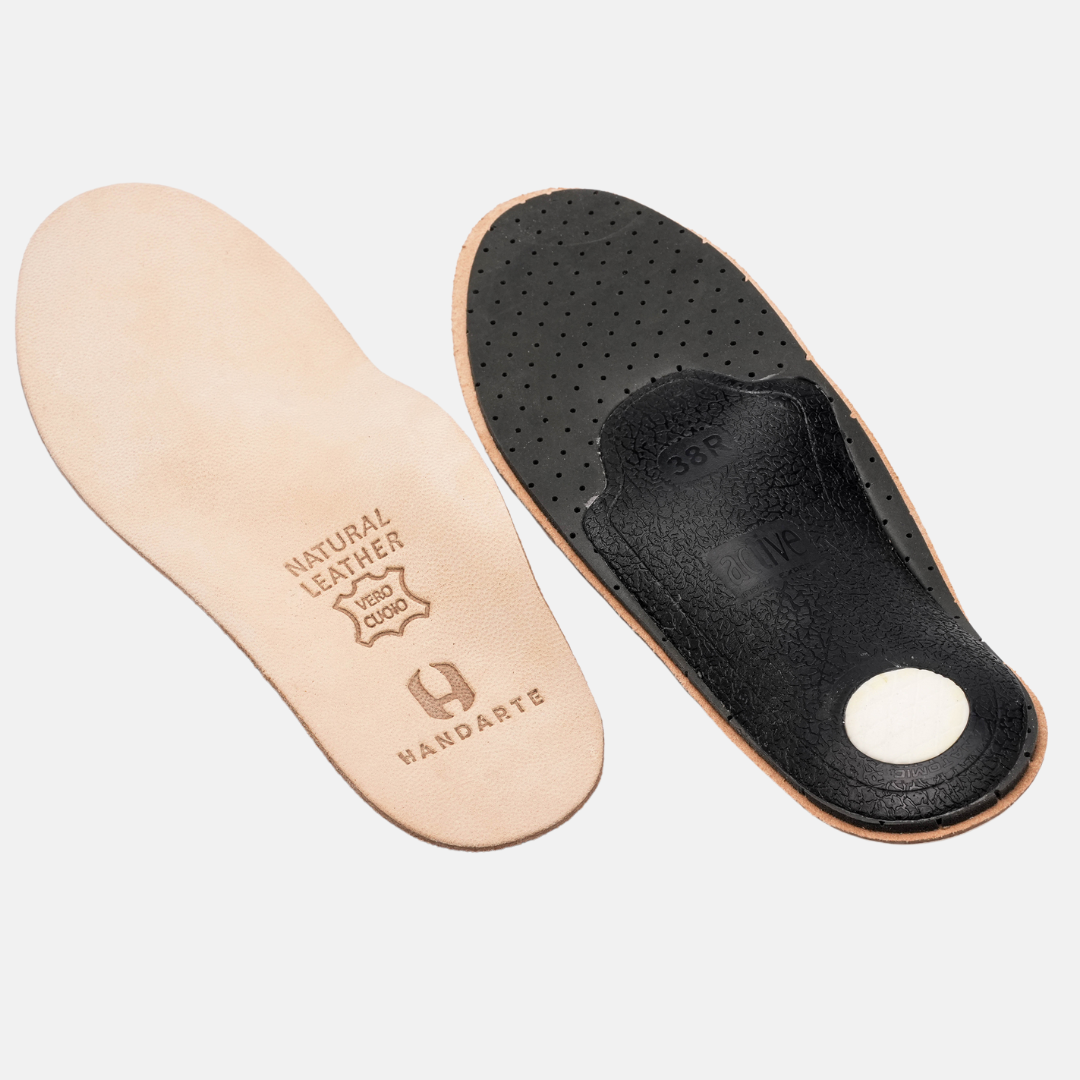 Handarte Orthotic Leather Insoles – Heel Pain Plantar Fasciitis