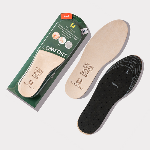 Handarte Ultra-Thin Cuttable Leather Odor-Control Insoles