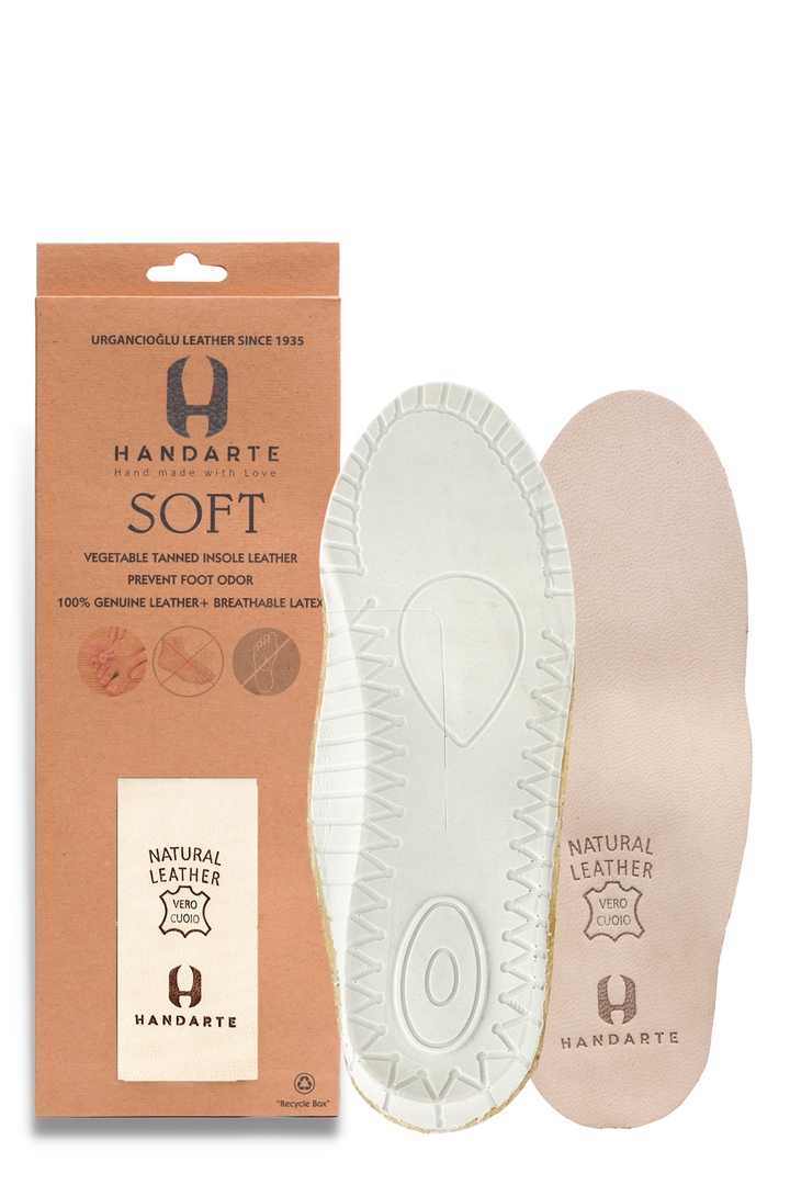 Soft Orthopedic Odor-Eater Leather Insole with Cushion | Handarte®