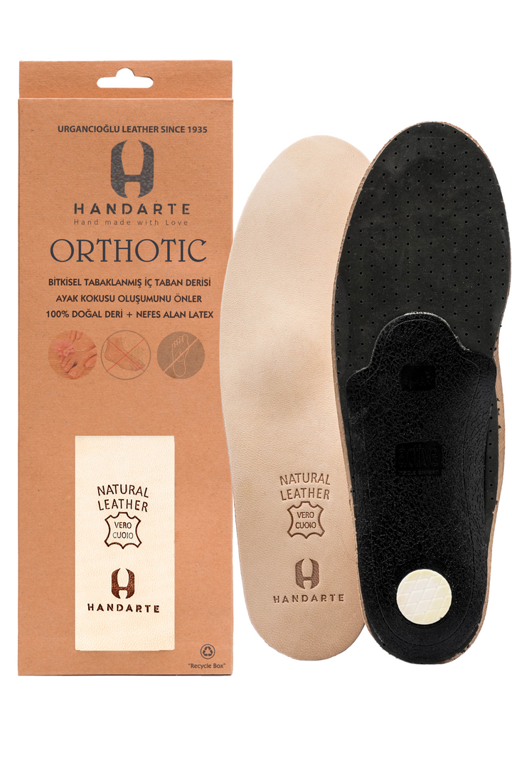 Orthotic Odor-Eater Leather Insole with Arch Support | Handarte®