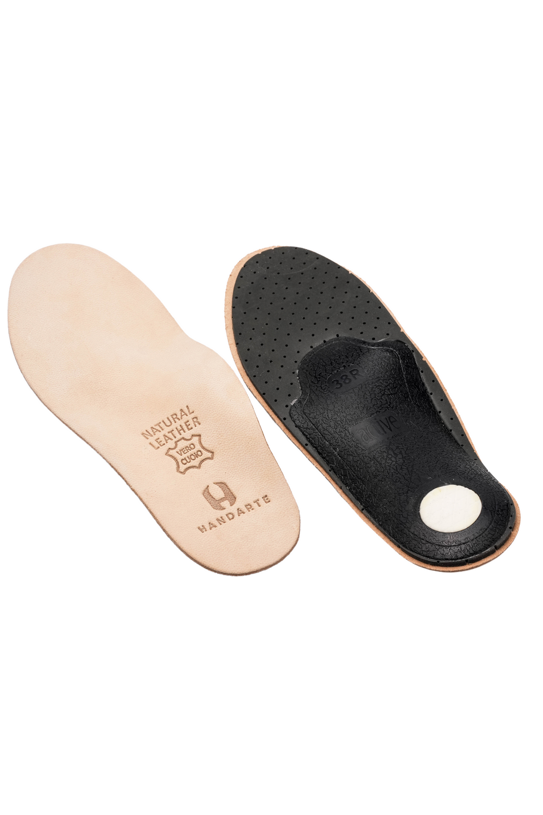 Handarte Orthotic Leather Insoles – Heel Pain & Plantar Fasciitis Reli ...