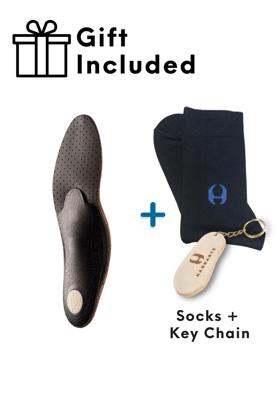 Orthotic Odor-Eater Leather Insole with Arch Support | Handarte®