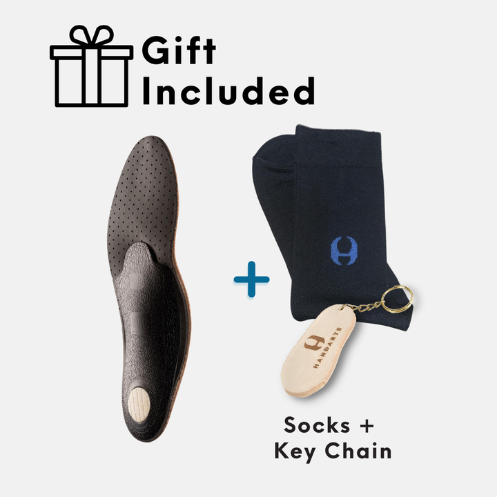 Handarte Orthotic Leather Insoles – Heel Pain & Plantar Fasciitis Relief