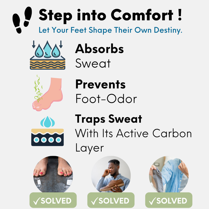 Handarte Ultra-Thin Leather Odor-Control Insoles